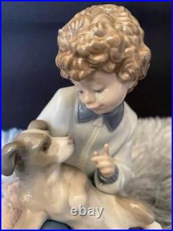 Lladro well behaved boy dog figurine Elegant Graceful Formal Luxury Spain JP