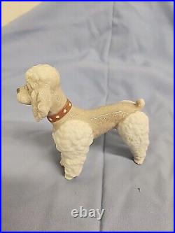 LladroPoodle Standing Dog Porcelain Figurine