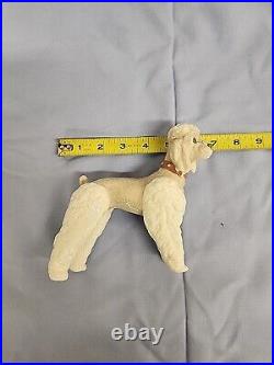 LladroPoodle Standing Dog Porcelain Figurine