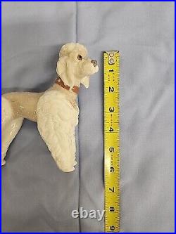 LladroPoodle Standing Dog Porcelain Figurine