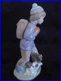 LladroThursday's Child Figurine Glazed 6234G Mint Rare Retired 1998 Boy Dog