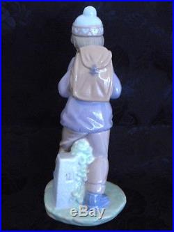 LladroThursday's Child Figurine Glazed 6234G Mint Rare Retired 1998 Boy Dog