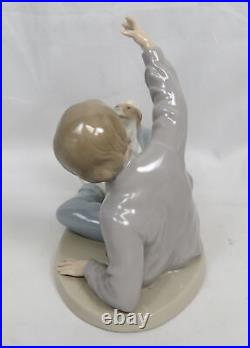Lot of 2 Lladro Figurines #4522 Boy with Dog 1970, NAO 0278 Playing with the Dog