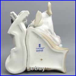 Lovely Lladro Fine Porcelain Figurine Chit Chat With Dalmatian Dog 5466