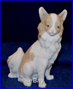 Lovely Rare Nao By Lladro''Pomeranian'' Dog Sitting Figurine USC RD8016