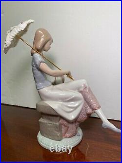 MINT Lladro 7612 PICTURE PERFECTCollectors Society 5th Anni. Girl, Parasol, Dog