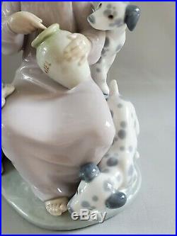 MINT Lladro Honey Lickers Girl with Dalmatian Dogs Puppies 1248 Figurine Gift