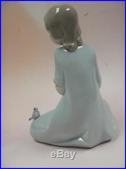 My Little Companions Girl & Puppy Dog Porcelain Figurine Nao By Lladro #1575