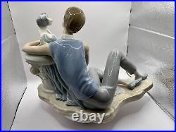 NAO by LLADRO BOY & DOG LARGE PORCELAIN FIGURINE Early 1977 Retired Model Large