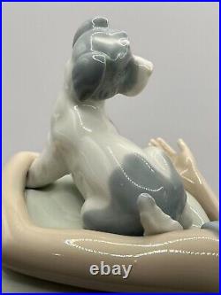 NAO by LLADRO BOY & DOG LARGE PORCELAIN FIGURINE Early 1977 Retired Model Large