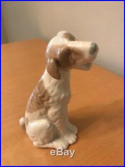 NAO by Lladro 0251 Dog Yawning curly haired puppy dog yawning/laughing MWOB