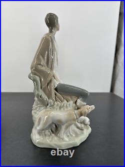 NAO by Lladro 10.5 Shepherd Boy with Dog & Lambs Figure Made in Spain