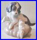 NAO by Lladro Two Dogs Playing Figurine. Moving