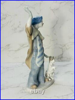 NAO for LLADRO Clown with Dog Chasing Ball Stunning