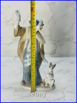 NAO for LLADRO Clown with Dog Chasing Ball Stunning