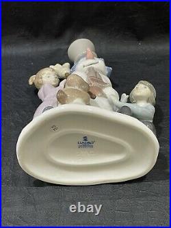 NEW IN BOX Lladro 5713 The Snowman with Boy Girl & Dog Porcelain Figurine