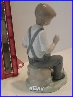 NOA by Lladro Boy with Sleeping Dog Collectible Figurine 407 Spain