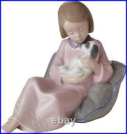 Nao By Lladro #1614 True Friends Brand Nib Girl & Dog Cute Love Save$ F/sh