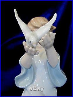 New Lladro #8533 Peace On Earth Brand Nib Angel With Dove Religion Save$ Free Sh