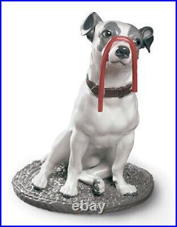 New Lladro #9192 Jack Russel With Licorice Brand New In Box Dog Large Save$ F/sh