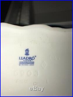 New Lladro A Warm Welcome Figurine #6903 Brand Nib Girl Hugging Dog