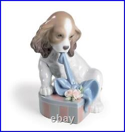 New Lladro Can't Wait Dog Figurine #8312 Brand Nib Animal Cute Gifts Save$$ F/sh