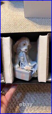 New Lladro Can't Wait Dog Figurine #8312 Brand Nib Animal Cute Gifts Save$$ F/sh