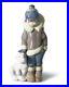 New Lladro Eskimo Boy With Pet Figurine #5238 Brand Nib Save$ Retired Rare F/sh
