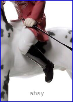 New Lladro Giddy Up Doggie Girl Figurine #8523 Brand Nib Dog Large Save$$ F/sh