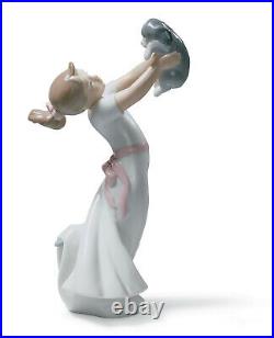 New Lladro The Best Of Friends Girl Figurine #8032 Brand Nib Puppy Save$$ F/sh