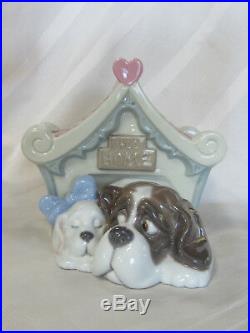 New Nao By Lladro Sweet Home Brand New In Box #1748 Puppy Love Dog House F/sh