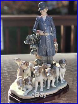 PACK OF HUNTING DOGS Lladro #5342 Limited Edition, Original Box, COA, Very Rare