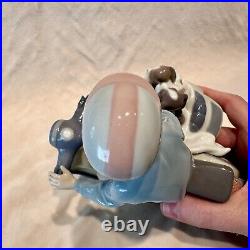 PRECIOUS CARGO Porcelain Figure by LLADRO #5794 Boy on Scooter w Puppies