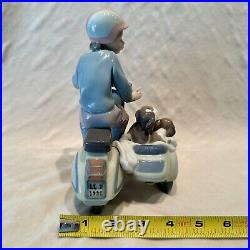 PRECIOUS CARGO Porcelain Figure by LLADRO #5794 Boy on Scooter w Puppies