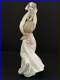 Perfect Lladro 8032 Children With Animals Best Friends Girl Holding Puppy Dog 9