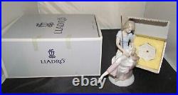 Picturesque Lladro #7612 Picture Perfect Woman & Dog-retired-excellent- New