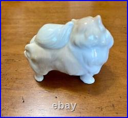 Pomeranian LLADRO Glazed Porcelain Art Statue Figurine