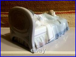 RARE FINE LLADRO COZY COMPANIONS #6541 w BOX BOY SLEEPING with DOG in BED