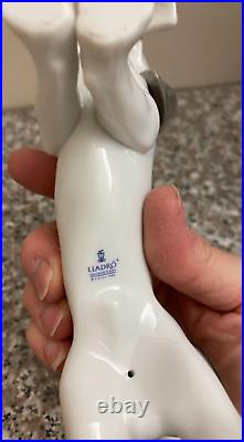 RARE HTF LLADRO 1997 MORNING DELIVERY #6398 BASSET HOUND DOG FIGURINE WithBOX