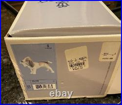 RARE HTF LLADRO 1997 MORNING DELIVERY #6398 BASSET HOUND DOG FIGURINE WithBOX