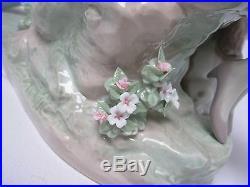 Rare Lladro 6296 Sweethearts Lovers With Two Dogs 13 Mint In Box