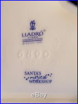 RARE Lladro #6890 Santa's Little Secret Christmas Santa's Magical Workshop Dog