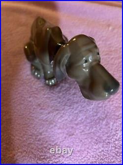 RARE Vintage 1982 Lladro Porcelain Figurine Timid Dog #5111