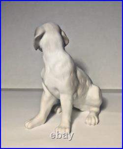 RARE Vintage NAO by Lladro Matte Dog Sitting Figure