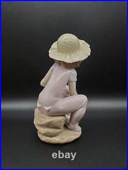 RETIRED LLADRO #6680 FRIENDS FOREVER GIRL WithDOG 1999 EVENT PORCELAIN FIGURINE