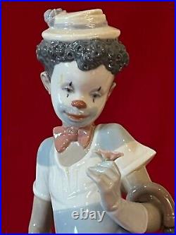 ROAMING LLADRO #5838 ON THE MOVE CLOWN withSUITCASE & DOG-MINT withORIGINAL BOX