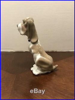 Rare 1982 Lladro Nao Sad Hound Dog Porcelain Figurine Retired Vintage