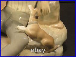 Rare Lladro 4755 Boy with Dog 1971-1978 Retired