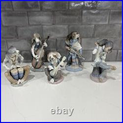 Rare Lladro 5pc Dog Band Figurine set #s 1152 1153 1154 1155 1156 In boxes