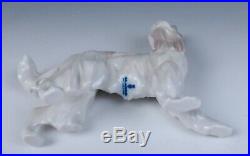 Rare Lladro AFGHAN HOUND Porcelain Figurine Retired 1985 Dog Puppy Figure #1282